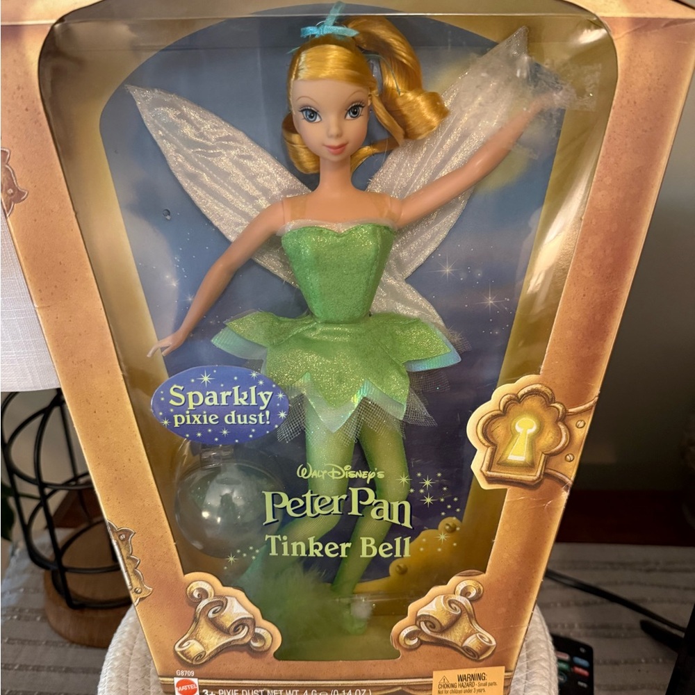 Disney Peter Pan Tinker Bell Doll – Sparkly Pixie Dust – New in Box